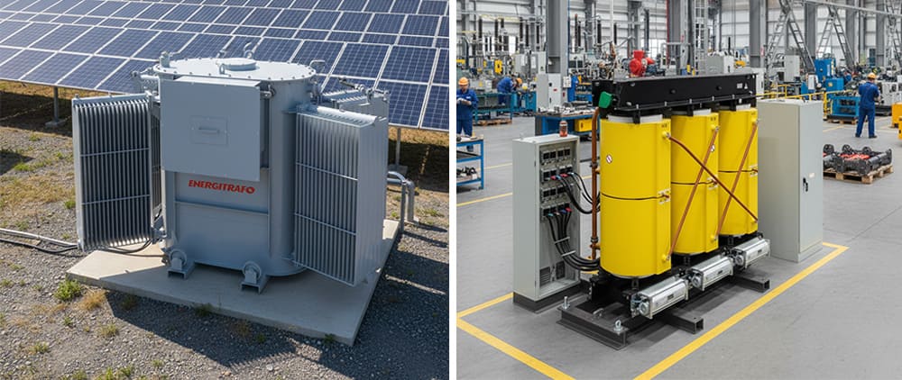 Diferença entre Transformadores a Óleo e a Seco